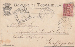 CARTOLINA POSTALE 1900 C.10 TIMBRO TOSCANELLA GRAFFIGNANO (XT3524 - Marcofilie