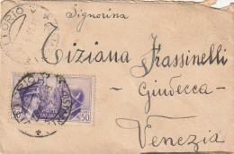 LETTERA 1941 C.50 FRATELLANZA TIMBRO TREVISO (XT3514 - Marcophilie