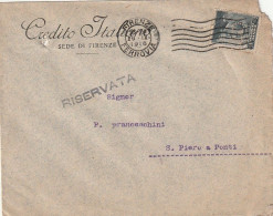 LETTTERA 1917 C.20 SS15 CREDITO ITALIANO PERFIN (XT3498 - Storia Postale