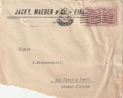 LETTTERA 1917 C.20 SS15 MAEDER PERFIN (XT3497 - Storia Postale