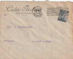 LETTTERA 1917 C.20 SS15 CREDITO ITALIANO PERFIN (XT3502 - Storia Postale