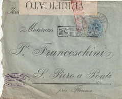 LETTERA SPAGNA 1916 25 DIRETTA ITALIA TIMBRO BARCELONA (XT3493 - Brieven En Documenten