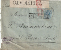 LETTERA SPAGNA 1916 25 DIRETTA ITALIA TIMBRO BARCELONA (XT3493 - Cartas & Documentos