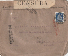 LETTERA 1916 SVIZZERA 25 PERFIN (XT3460 - Storia Postale