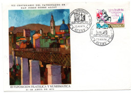 Carta Con Matasellos Commemorativo De  Centenario Patronazgo San Jorge De 1976 - Storia Postale