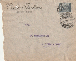 LETTERA 1916 C.20 SS 15 CREDITO ITALIANO PERFIN (XT3444 - Storia Postale