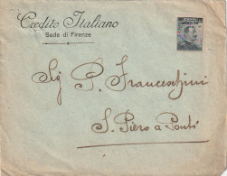 LETTERA 1916 C.20 SS 15 CREDITO ITALIANO PERFIN (XT3445 - Poststempel