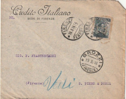 LETTERA 1916 C.20 SS 15 CREDITO ITALIANO PERFIN (XT3433 - Storia Postale