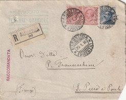 RACCOMANDATA 1916 2X10 +25 TIMBRO MAROSTICA VICENZA (XT3429 - Storia Postale