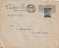 LETTERA 1916 C.20 SS 15 CREDITO ITALIANO PERFIN (XT3419 - Storia Postale