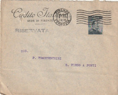 LETTERA 1916 C.20 SS 15 CREDITO ITALIANO PERFIN (XT3419 - Marcophilia