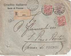 RACCOMANDATA 1916 2X10+50 CREDITO ITALIANO  (XT3417 - Marcofilie