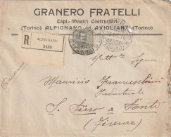 RACCOMANDATA 1916 C.45 TIMBRO ALPIGNANO (XT3424 - Marcophilie