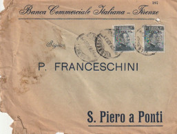 LETTERA 1916 2XC.20 SS 15 BANCA COMMERCIALE PERFIN (XT3420 - Storia Postale