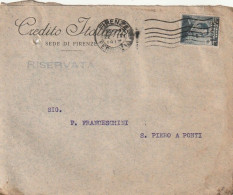 LETTERA 1916 C.20 SS 15 CREDITO ITALIANO PERFIN (XT3409 - Marcofilie