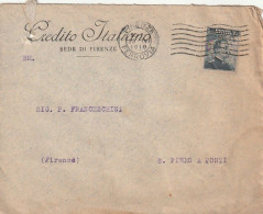 LETTERA 1916 C.20 SS 15 CREDITO ITALIANO PERFIN (XT3407 - Storia Postale