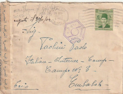 LETTERA EGITTO CAIRO 1942 PRIGIONIERI GUERRA ITALIA CON CONTENUTO (XT3410 - Briefe U. Dokumente