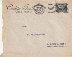 LETTERA 1916 C.20 SS 15 CREDITO ITALIANO PERFIN (XT3400 - Storia Postale