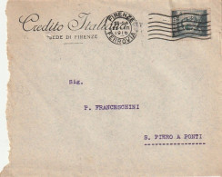 LETTERA 1916 C.20 SS 15 CREDITO ITALIANO PERFIN (XT3400 - Marcophilia