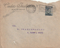 LETTERA 1916 C.20 SS 15 CREDITO ITALIANO PERFIN (XT3405 - Marcophilie