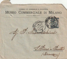 LETTERA 1916 C.20 SS 15 MUSEO COMMERCIALE (XT3394 - Storia Postale