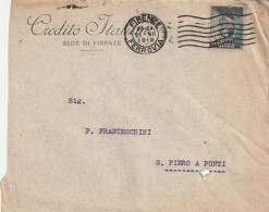 LETTERA 1916 C.20 SS 15 CREDITO ITALIANO PERFIN (XT3398 - Marcophilia