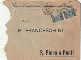 RACCOMANDATA 1916 C.45 PERFIN CREDITO ITALIANO (XT3390 - Marcophilia