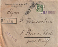 LETTERA 1916 FRANCIA 10 PERFIN (XT3386 - Brieven En Documenten