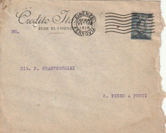 LETTERA 1916 C.20 SS 15 CREDITO ITALIANO PERFIN (XT3372 - Storia Postale