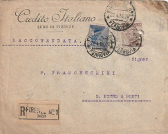 LETTERA 1916 C.20 SS 15 CREDITO ITALIANO PERFIN (XT3373 - Marcophilie