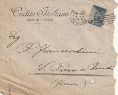 LETTERA 1916 C.20 SS 15 CREDITO ITALIANO PERFIN (XT3362 - Marcofilía