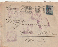 LETTERA 1916 C.20 SS 15 CREDITO ITALIANO PERFIN (XT3361 - Poststempel