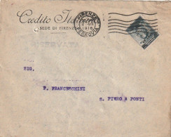 LETTERA 1916 C.20 SS 15 CREDITO ITALIANO PERFIN (XT3358 - Marcophilia