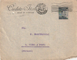 LETTERA 1916 C.20 SS 15 CREDITO ITALIANO PERFIN (XT3351 - Marcophilie