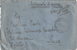 LETTERA 1941 DIRETTA INTERNATI DI GUERRA SUEZ Con Contenuto (XT3339 - Poststempel