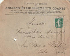 LETTERA PRIMI 900 FRANCIA 5 PERFIN - NON PERFETTA (XT3335 - Lettres & Documents