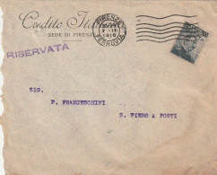 LETTERA 1916 C.20 SS 15 CREDITO ITALIANO PERFIN (XT3344 - Marcophilie