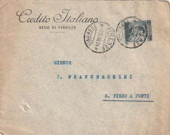 LETTERA 1916 C.20 SS 15 CREDITO ITALIANO PERFIN (XT3334 - Poststempel
