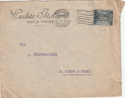 LETTERA 1916 C.20 SS 15 CREDITO ITALIANO PERFIN (XT3337 - Marcophilia