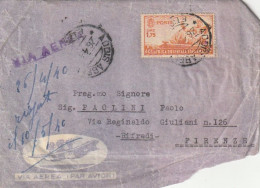 LETTERA 1940 L.1,75 AFRICA ORIENTALE ITALIANA TIMBRO ADDIS ABEBA Con Contenuto-CATTIVO STATO (XT3333 - Africa Orientale Italiana