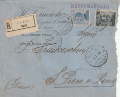 RACCOMANDATA 1916 C.20 SS 15 +25 IL TRUCIOLO PERFIN (XT3327 - Storia Postale