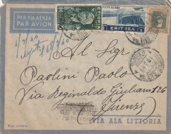 LETTERA 1940 C.25 ETIOPIA +1+50 ERITREA Con Contenuto (XT3322 - Eritrea