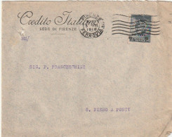 LETTERA 1916 C.20 SS 15 CREDITO ITALIANO PERFIN (XT3289 - Storia Postale