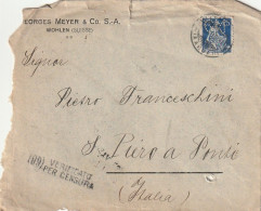 LETTERA 1916 25 FRANCIA PERFIN (XT3287 - Covers & Documents