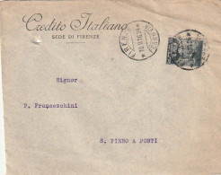 LETTERA 1916 C.20 SS 15 CREDITO ITALIANO PERFIN (XT3286 - Marcophilie