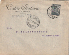 LETTERA 1916 C.20 SS 15 CREDITO ITALIANO PERFIN (XT3283 - Marcophilie