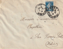 LETTERA 1916 FRANCIA 25 PERFIN (XT3277 - Storia Postale