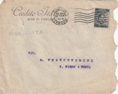 LETTERA 1916 C.20 SS 15 CREDITO ITALIANO PERFIN (XT3274 - Marcophilia