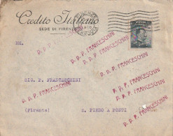 LETTERA 1916 C.20 SS 15 CREDITO ITALIANO PERFIN (XT3279 - Storia Postale