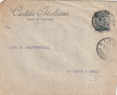LETTERA 1916 C.20 SS 15 CREDITO ITALIANO PERFIN (XT3276 - Poststempel